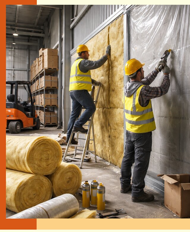 Утепление склада с техникой в Ртищево под ключ