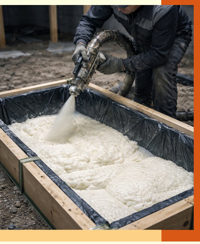 Заливка ППУ в формы в Ртищево от 2554 руб. — утепление форм под ключ | ТепломастерРтщ