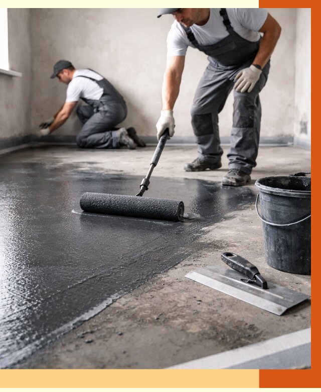 Профессиональная гидроизоляция пола в Ртищево от 8683 руб. под ключ | ТепломастерРтщ